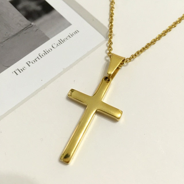 Cross Pendant Necklace Men