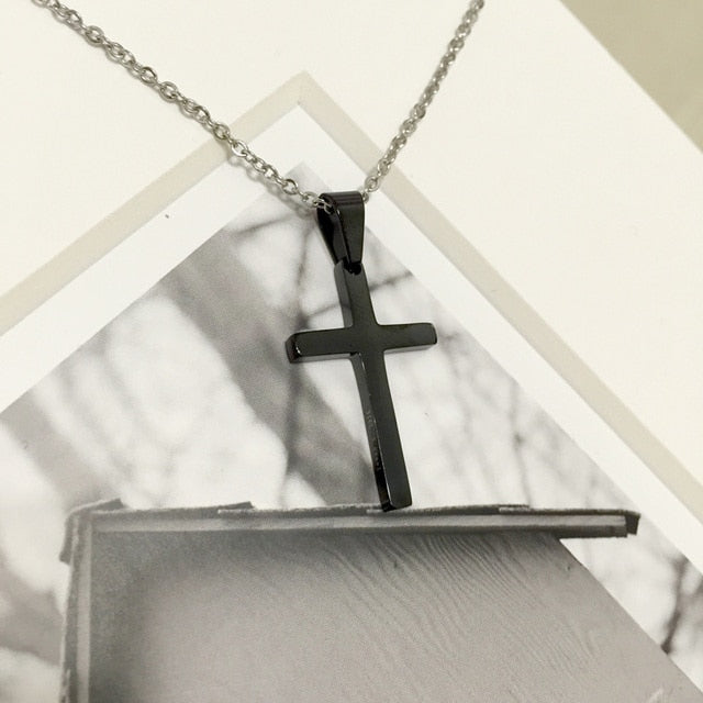 Cross Pendant Necklace Men
