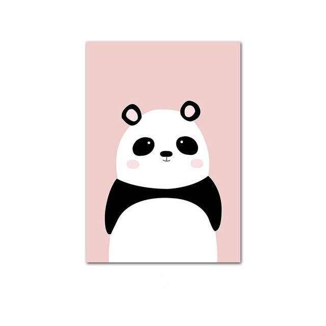 Cute Cartoon Baby Animal Penguin Monkey Nursery