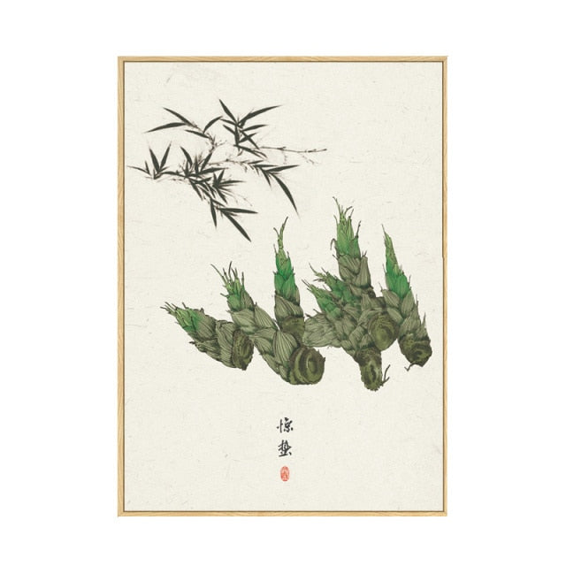 Japan Style Floral Wall Art