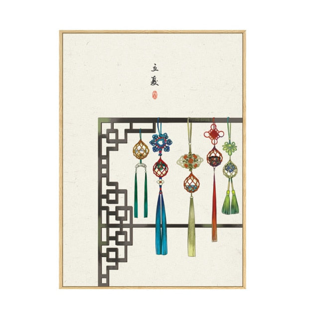 Japan Style Floral Wall Art