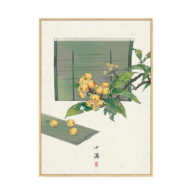 Japan Style Floral Wall Art