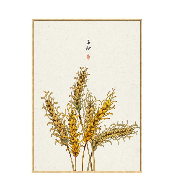 Japan Style Floral Wall Art