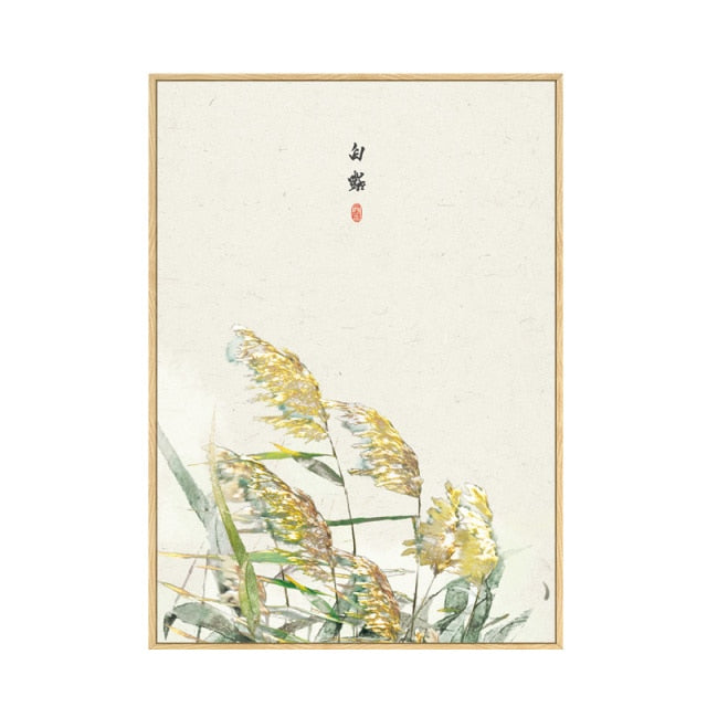 Japan Style Floral Wall Art