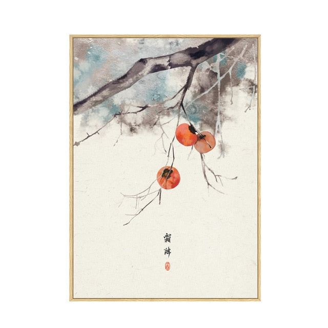 Japan Style Floral Wall Art