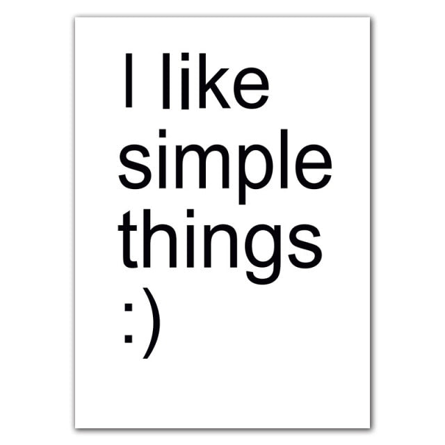 Black White Love Smile Quote Motivational Wall Art