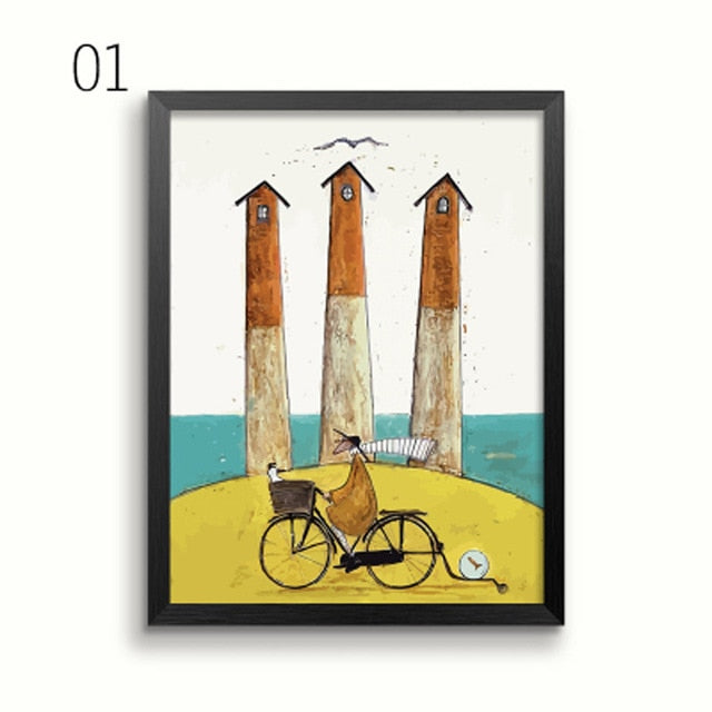 Gohipang Happy Family Abstract Wall Art