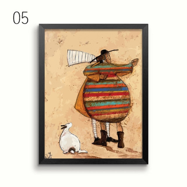 Gohipang Happy Family Abstract Wall Art