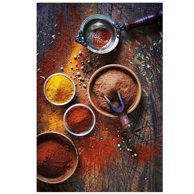 Canvas Prints - Vegetable, Grains and Spices