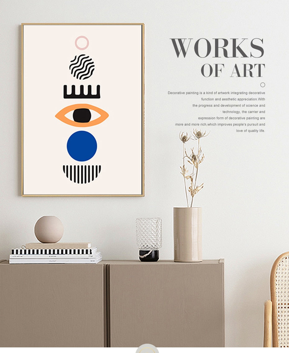 Geometric Abstract Scene Scandinavia