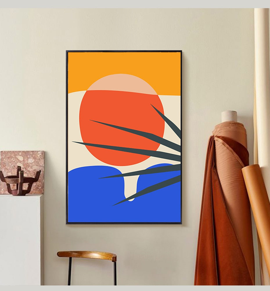 Geometric Abstract Scene Scandinavia