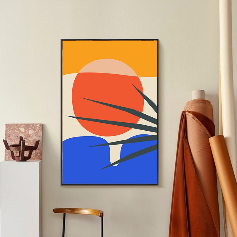 Geometric Abstract Scene Scandinavia