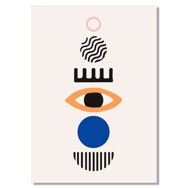 Geometric Abstract Scene Scandinavia