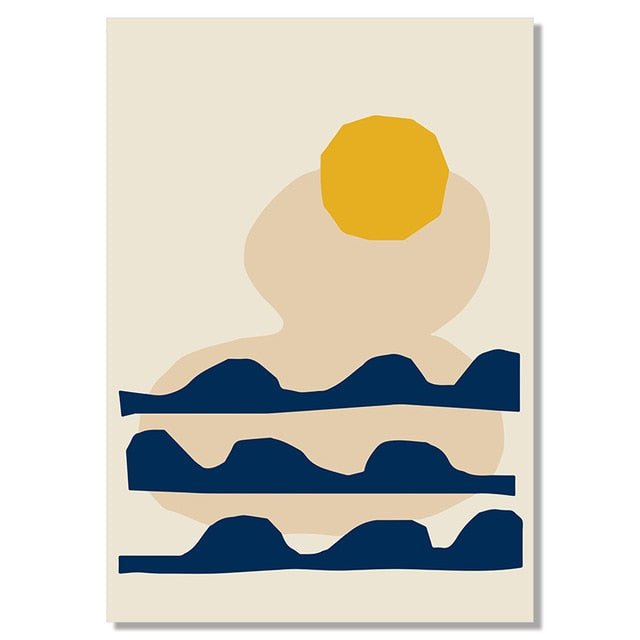 Geometric Abstract Scene Scandinavia