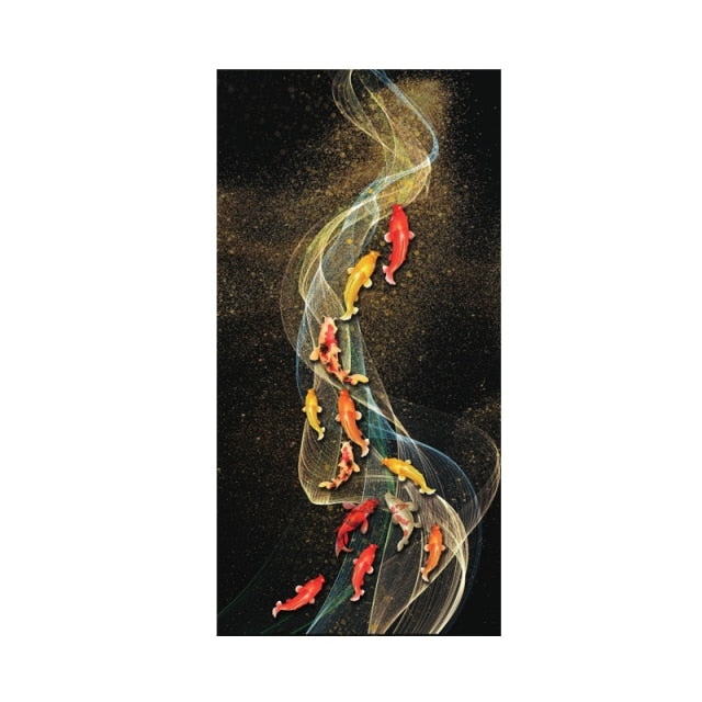 Koi Fish Feng Shui Wall Art