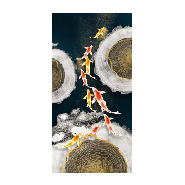 Koi Fish Feng Shui Wall Art