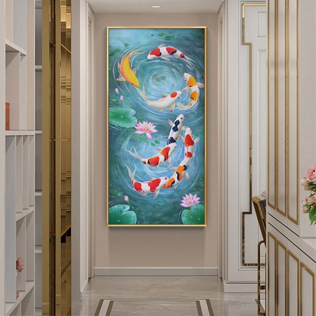 Koi Fish Feng Shui Wall Art