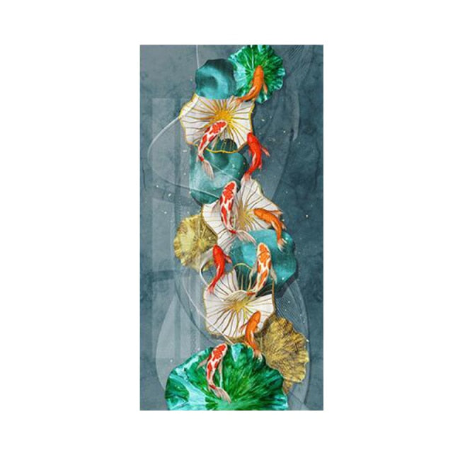 Koi Fish Feng Shui Wall Art