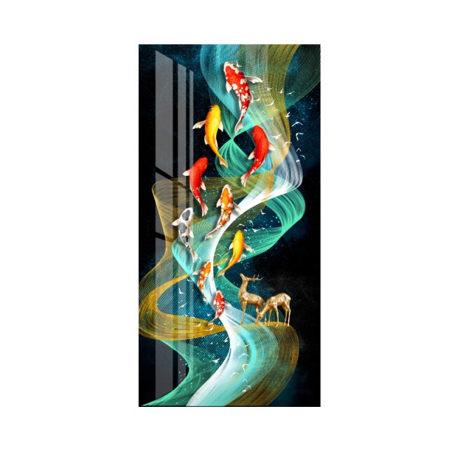 Koi Fish Feng Shui Wall Art