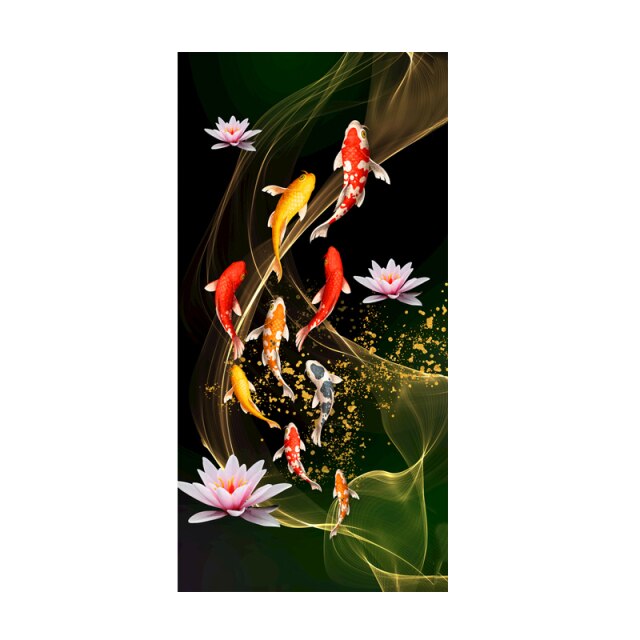 Koi Fish Feng Shui Wall Art