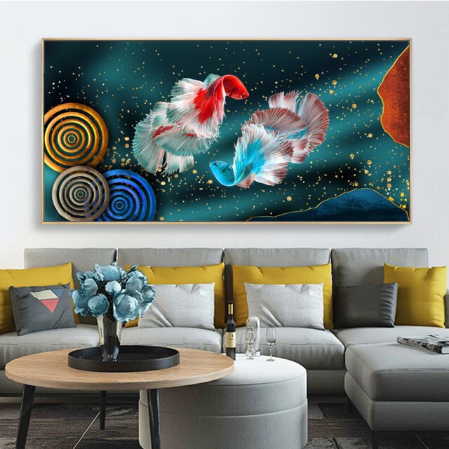 Koi Fish Feng Shui Wall Art