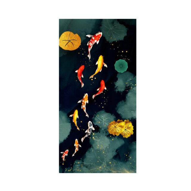 Koi Fish Feng Shui Wall Art