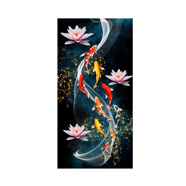 Koi Fish Feng Shui Wall Art