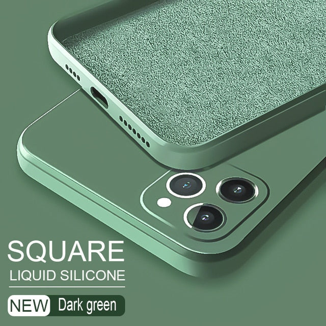 High Quality Liquid Silicone iPhone Case For Apple iPhone 13 12 11 Pro Max mini SE XR X XS
