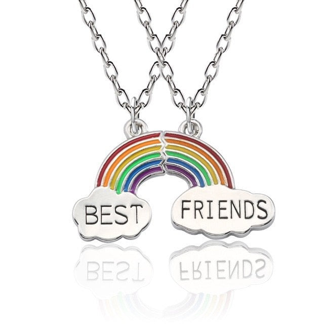 Romantic Best Friends Honey Love Couple Pendant Necklace - Symbolize Your Unbreakable Friendship
