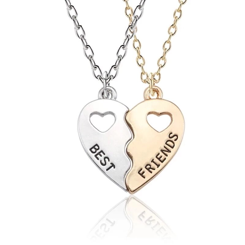 Romantic Best Friends Honey Love Couple Pendant Necklace - Symbolize Your Unbreakable Friendship