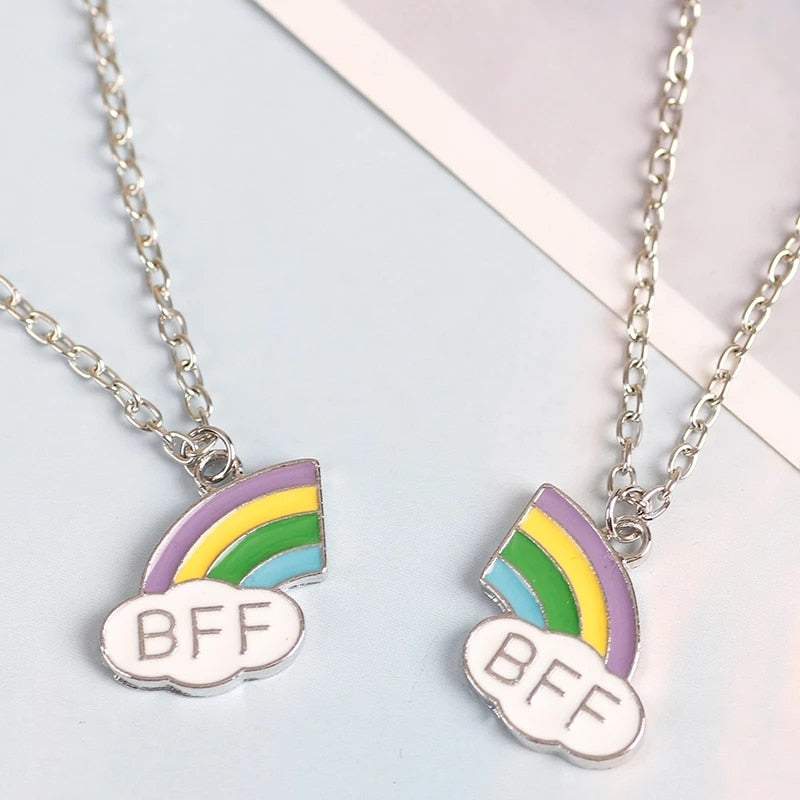Romantic Best Friends Honey Love Couple Pendant Necklace - Symbolize Your Unbreakable Friendship