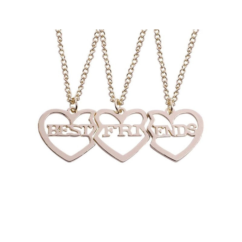 Romantic Best Friends Honey Love Couple Pendant Necklace - Symbolize Your Unbreakable Friendship