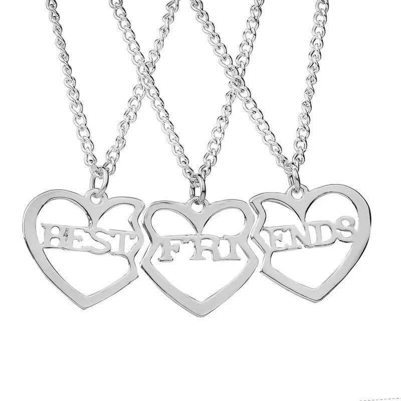 Romantic Best Friends Honey Love Couple Pendant Necklace - Symbolize Your Unbreakable Friendship