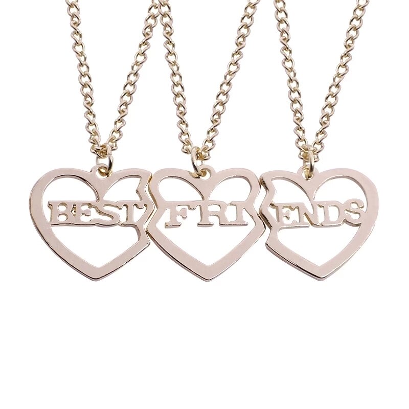 Romantic Best Friends Honey Love Couple Pendant Necklace - Symbolize Your Unbreakable Friendship