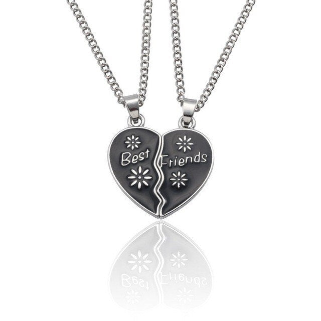 Romantic Best Friends Honey Love Couple Pendant Necklace - Symbolize Your Unbreakable Friendship