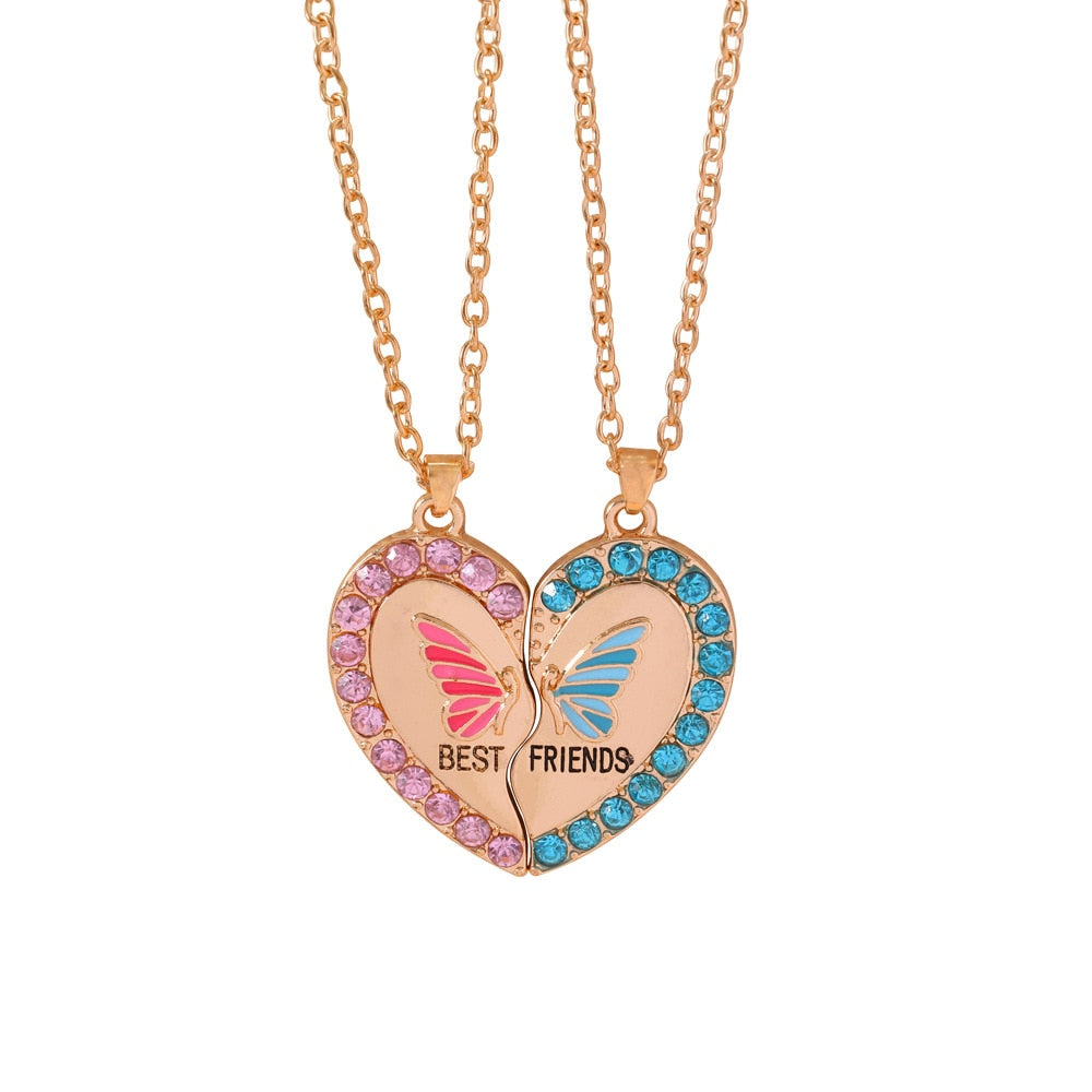 Romantic Best Friends Honey Love Couple Pendant Necklace - Symbolize Your Unbreakable Friendship