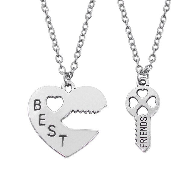 Romantic Best Friends Honey Love Couple Pendant Necklace - Symbolize Your Unbreakable Friendship