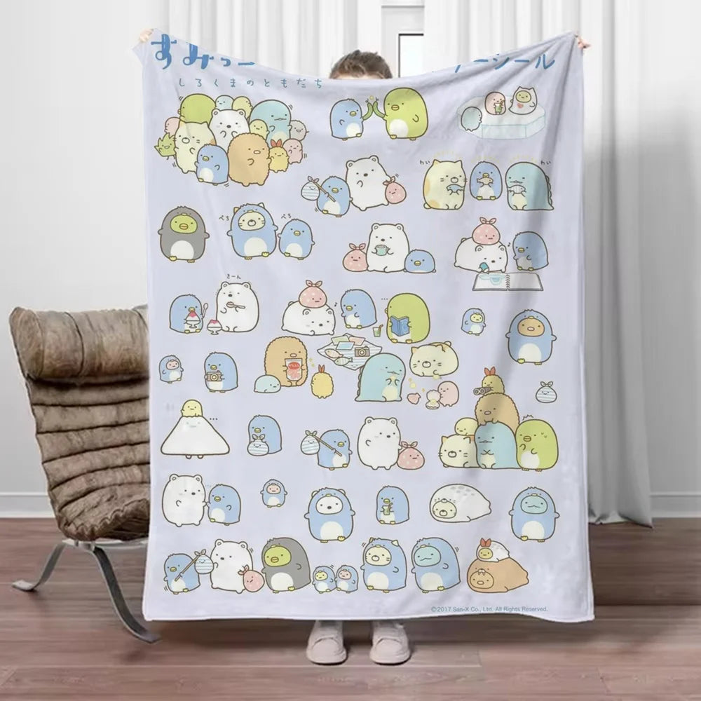 Sumikko Gurashi Versatile Throw: Blanket, Beach Towel & More!