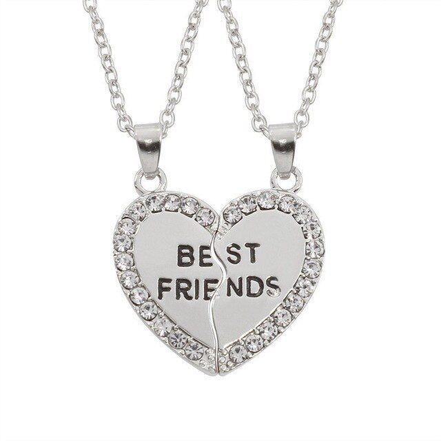 Romantic Best Friends Honey Love Couple Pendant Necklace - Symbolize Your Unbreakable Friendship