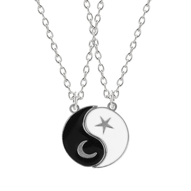 Romantic Best Friends Honey Love Couple Pendant Necklace - Symbolize Your Unbreakable Friendship