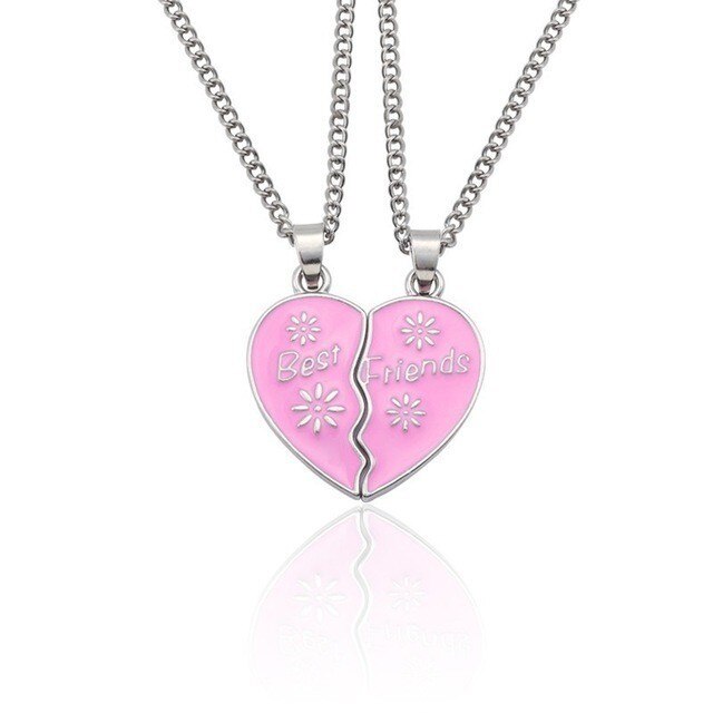 Romantic Best Friends Honey Love Couple Pendant Necklace - Symbolize Your Unbreakable Friendship