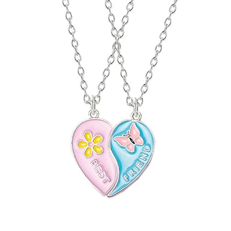 Romantic Best Friends Honey Love Couple Pendant Necklace - Symbolize Your Unbreakable Friendship