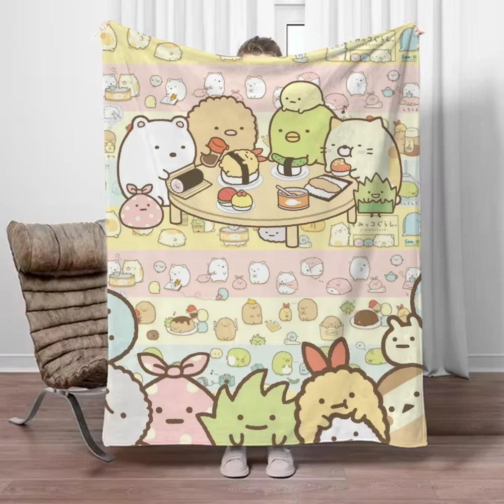 Sumikko Gurashi Versatile Throw: Blanket, Beach Towel & More!