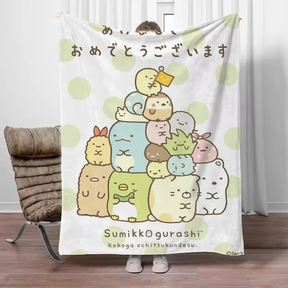 Sumikko Gurashi Versatile Throw: Blanket, Beach Towel & More!