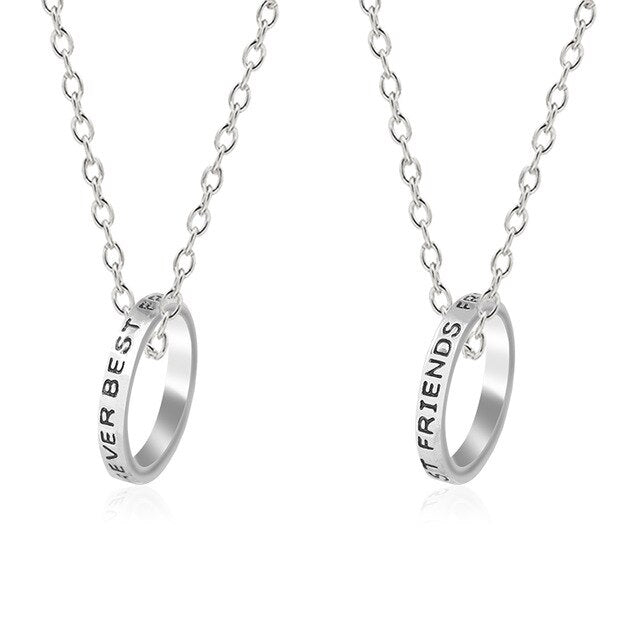 Romantic Best Friends Honey Love Couple Pendant Necklace - Symbolize Your Unbreakable Friendship