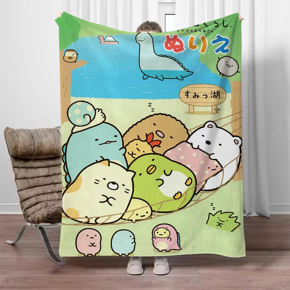 Sumikko Gurashi Versatile Throw: Blanket, Beach Towel & More!