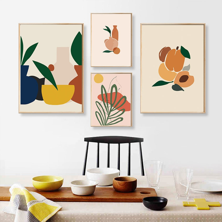 Scandinavia Abstract Still Life Figure Wall Art - Little Eudora