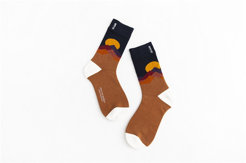 Unisex Painting Style Socks - 1 Pair - Little Eudora