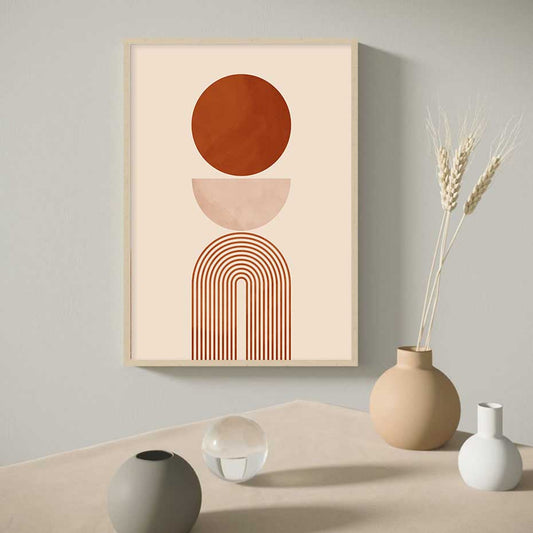 Beige Geometric Wall Art - Little Eudora