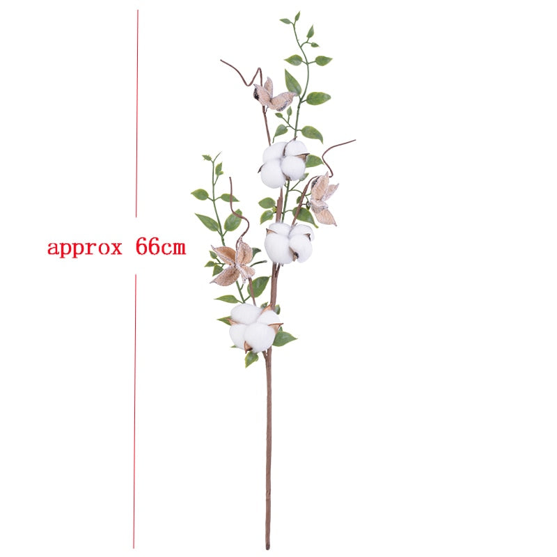 Natural Cotton Artificial Flower - 1 Piece - Little Eudora